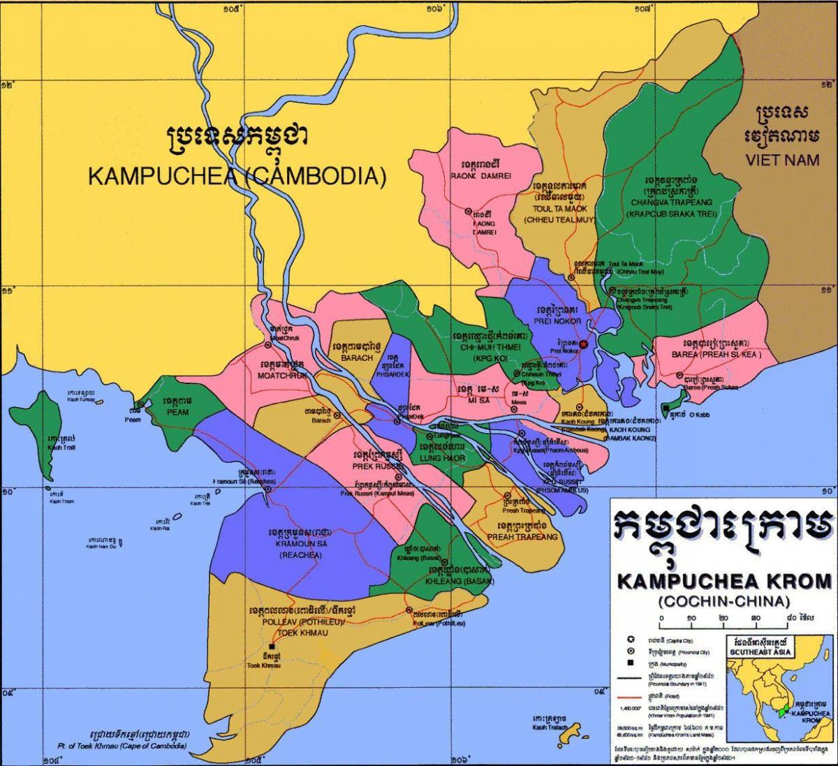 ramani ya kampuchea