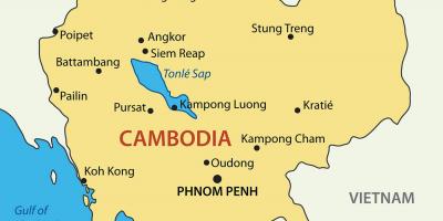 Cambodia miji ramani